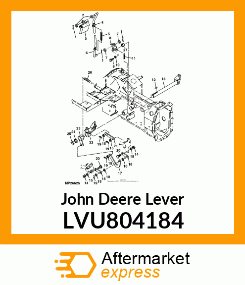 LEVER, PARKING BRAKE LVU804184