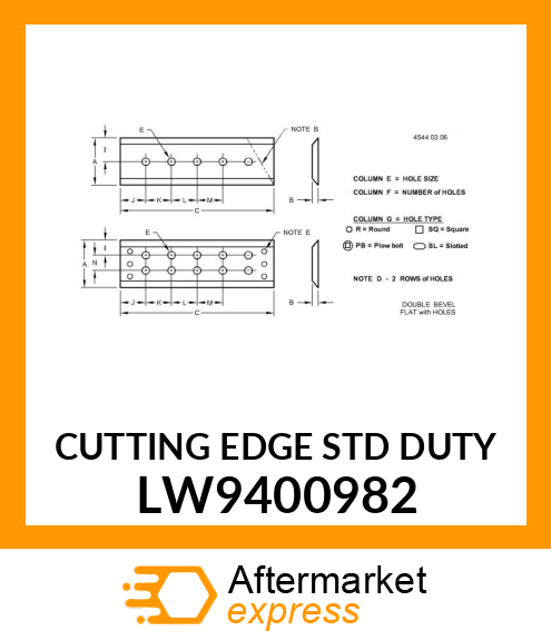 CUTTING EDGE STD DUTY LW9400982