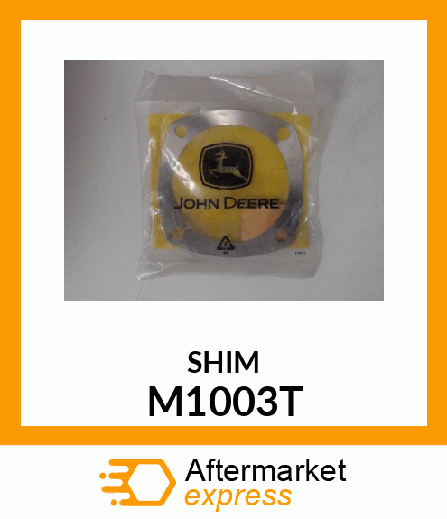 SHAFT ,AXLE OIL RETAINER SHIM M1003T