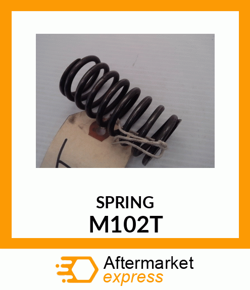 SPRING, VALVE M102T