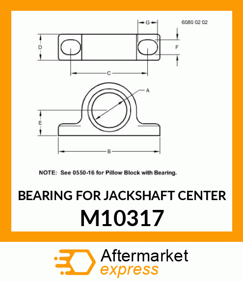 BEARING FOR JACKSHAFT CENTER M10317