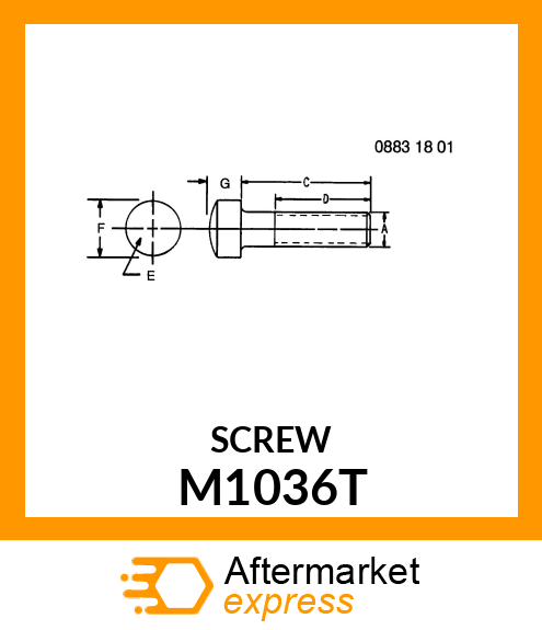 SCREW,SOCKET HEAD CAP M1036T