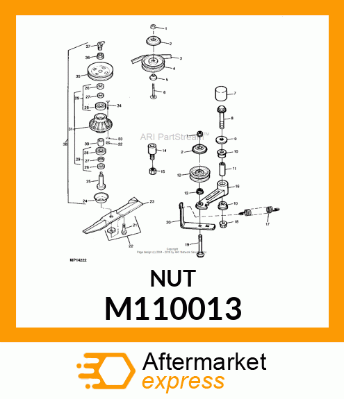 NUT, SPINDLE M110013