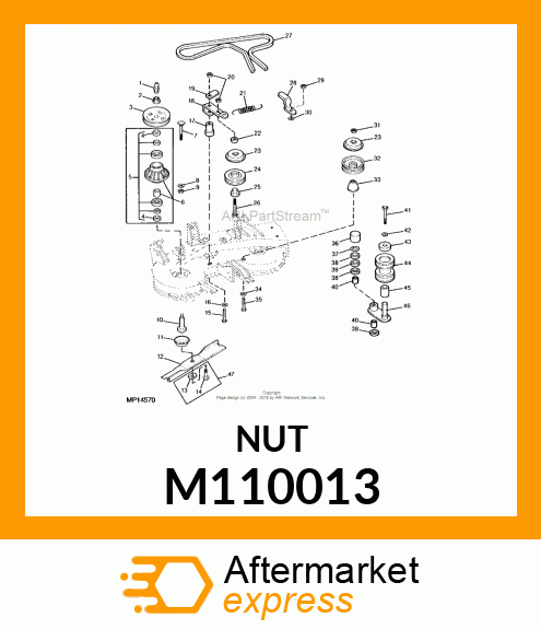 NUT, SPINDLE M110013