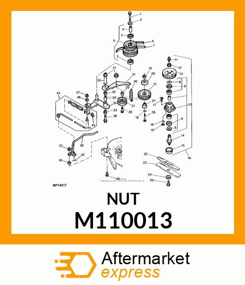 NUT, SPINDLE M110013