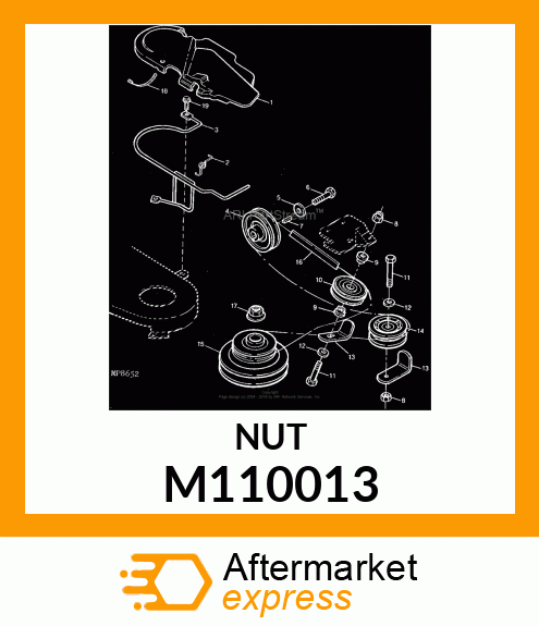 NUT, SPINDLE M110013