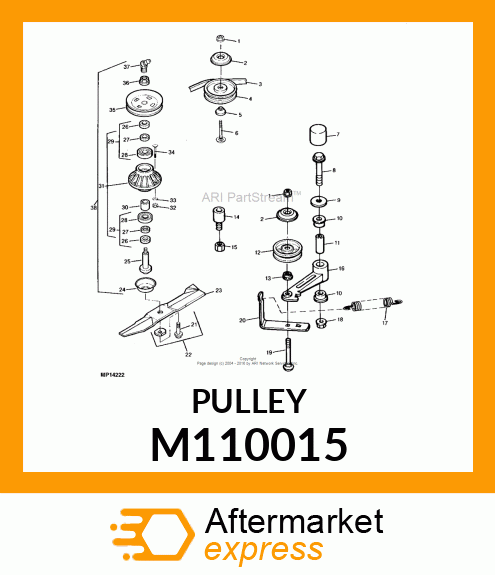 IDLER, SHEAVE, SPINDLE (DIA. 152.4) M110015