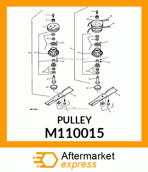 IDLER, SHEAVE, SPINDLE (DIA. 152.4) M110015