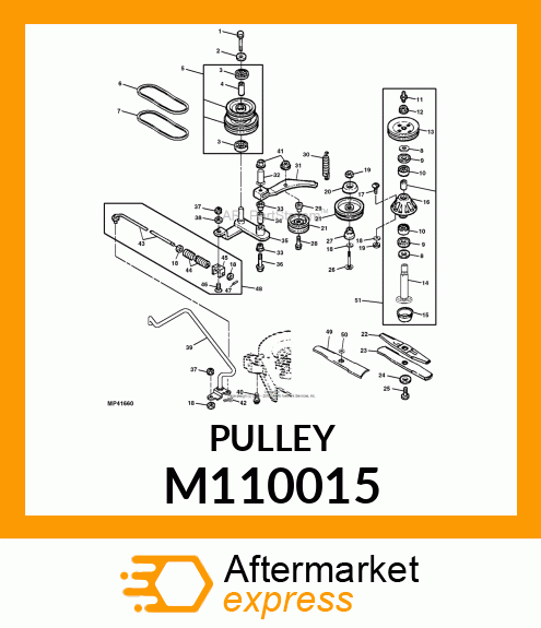 IDLER, SHEAVE, SPINDLE (DIA. 152.4) M110015