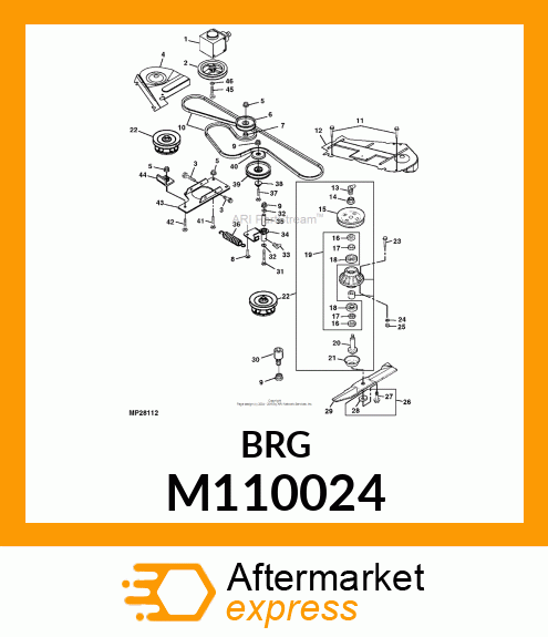 BALL BEARING, BEARING, BALL M110024