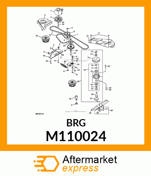 BALL BEARING, BEARING, BALL M110024