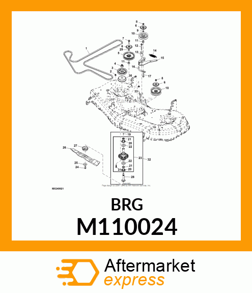 BALL BEARING, BEARING, BALL M110024