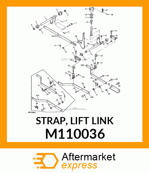 STRAP, LIFT LINK M110036