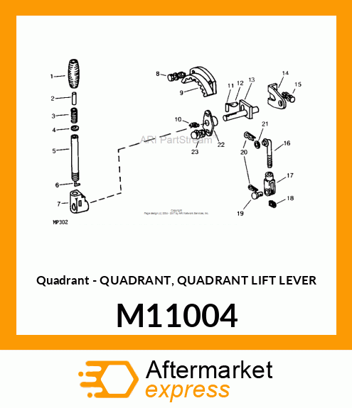 Quadrant - QUADRANT, QUADRANT LIFT LEVER M11004