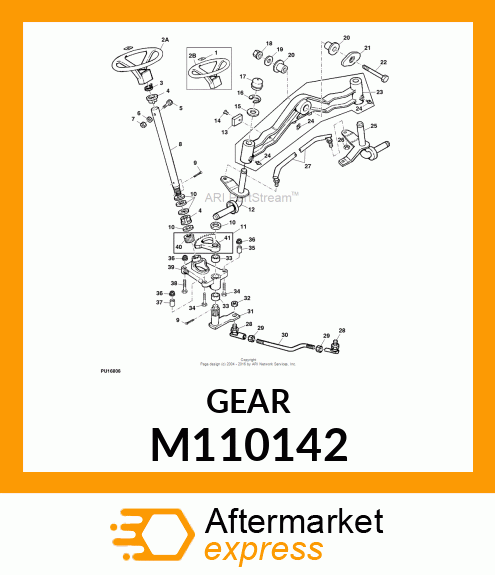 GEAR, STEERING SECTOR M110142