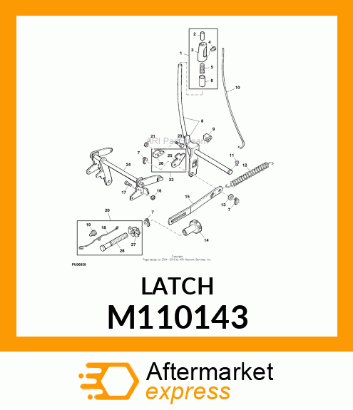 LATCH, LIFT M110143