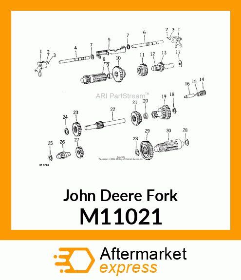 SHIFTER FORK M11021