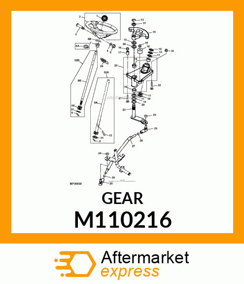 GEAR, STEERING PINION M110216