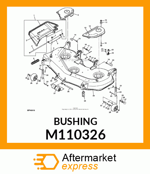 BUSHING, REAR DRAFT M110326