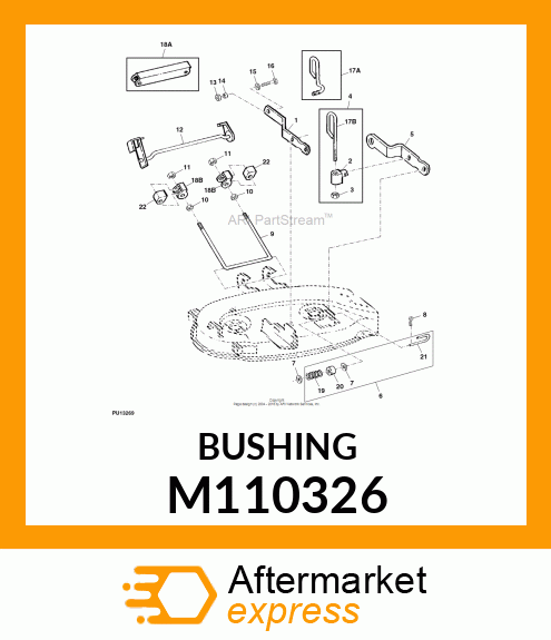 BUSHING, REAR DRAFT M110326