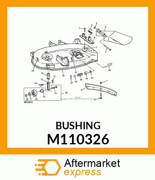 BUSHING, REAR DRAFT M110326