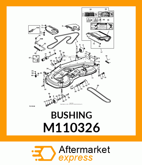 BUSHING, REAR DRAFT M110326