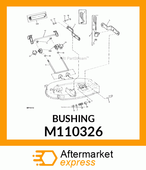 BUSHING, REAR DRAFT M110326