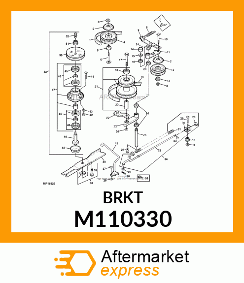 ARM, JACKSHEAVE TENSIONER M110330