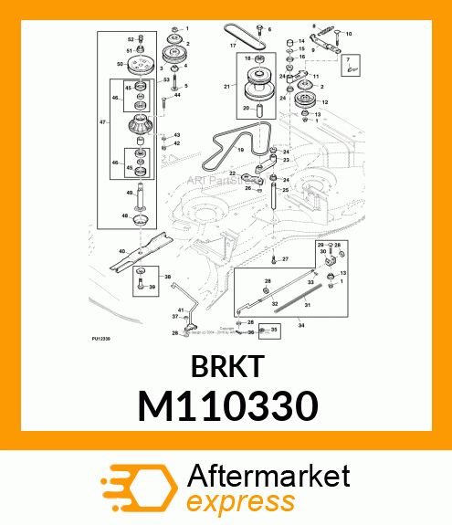 ARM, JACKSHEAVE TENSIONER M110330