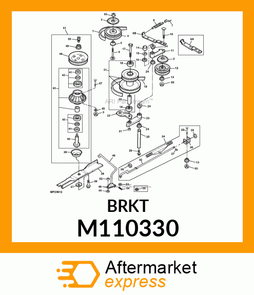 ARM, JACKSHEAVE TENSIONER M110330