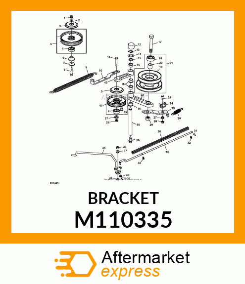 CLEVIS, BRACKET, TENSIONER M110335