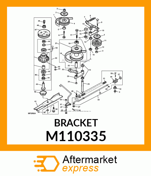 CLEVIS, BRACKET, TENSIONER M110335