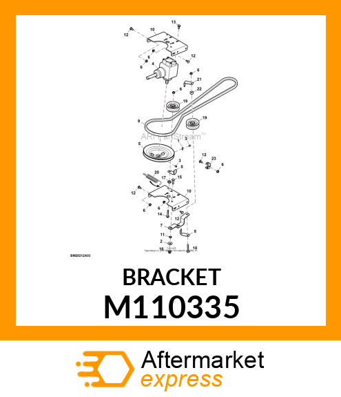 CLEVIS, BRACKET, TENSIONER M110335