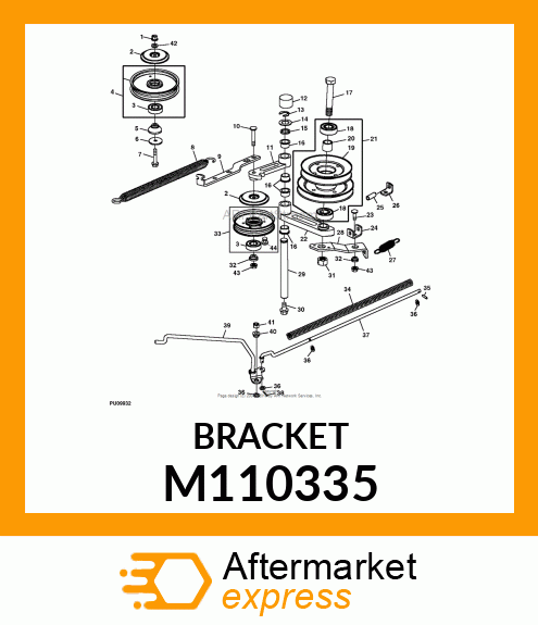 CLEVIS, BRACKET, TENSIONER M110335