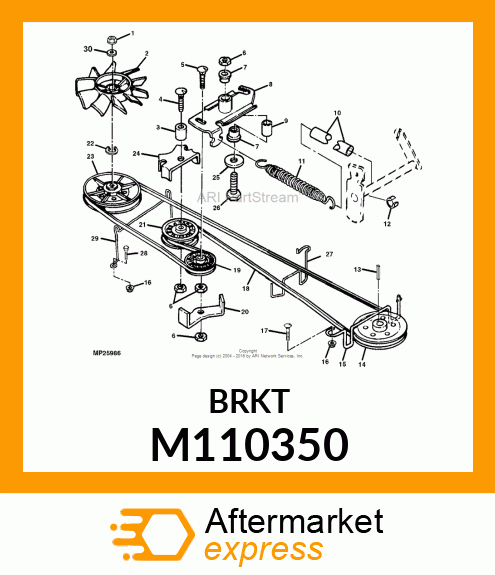 GUARD, BELT (FLAT IDLER) M110350