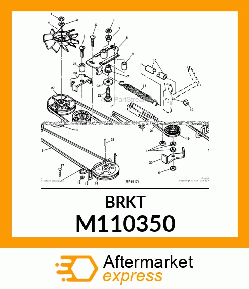 GUARD, BELT (FLAT IDLER) M110350