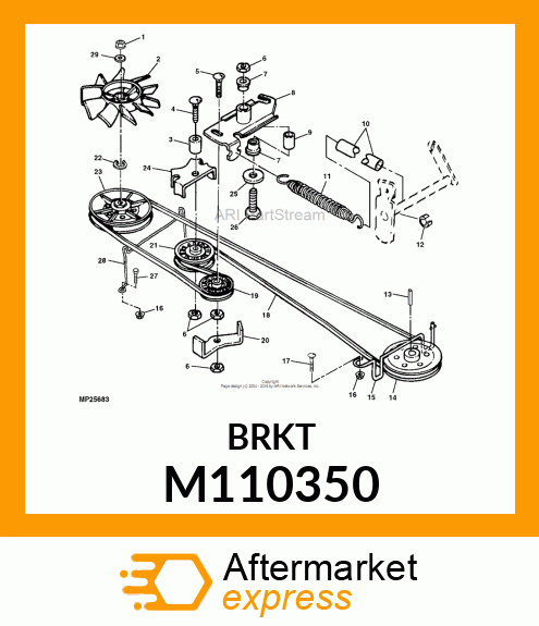 GUARD, BELT (FLAT IDLER) M110350