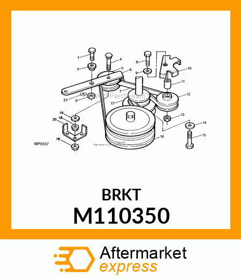 GUARD, BELT (FLAT IDLER) M110350