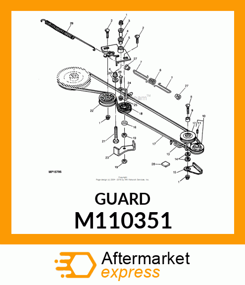 GUARD, GUARD, BELT V M110351