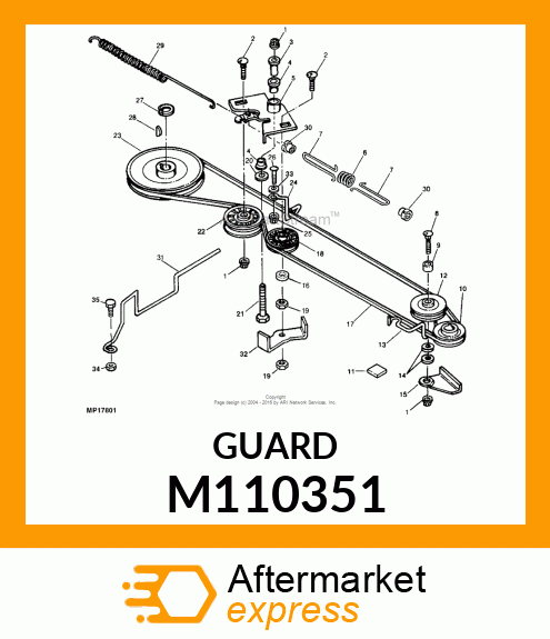 GUARD, GUARD, BELT V M110351