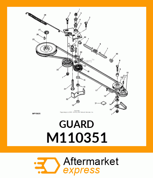 GUARD, GUARD, BELT V M110351