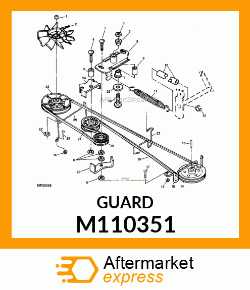 GUARD, GUARD, BELT V M110351