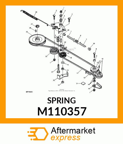 SPRING, MAIN TRACTION CLUTCH M110357