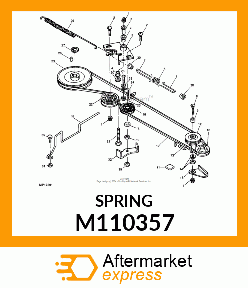 SPRING, MAIN TRACTION CLUTCH M110357