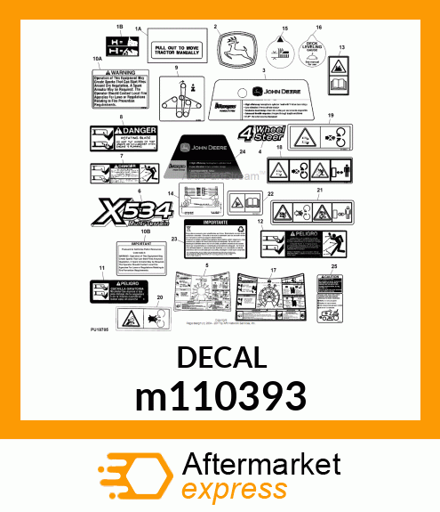 LABEL, TOW VALVE m110393