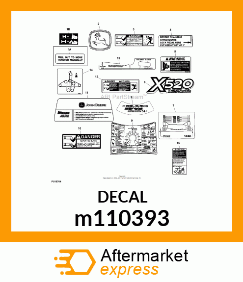 LABEL, TOW VALVE m110393