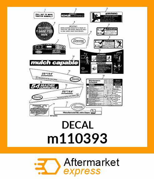 LABEL, TOW VALVE m110393