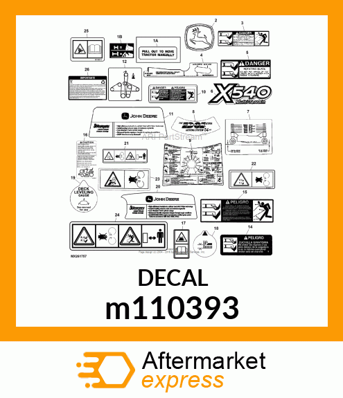 LABEL, TOW VALVE m110393