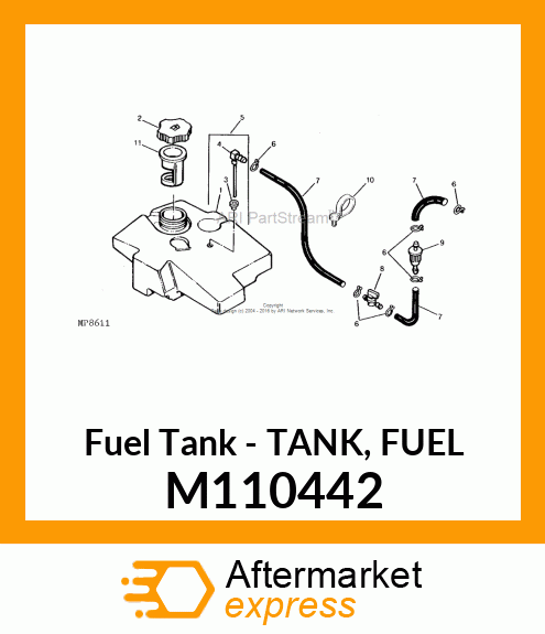 Fuel Tank - TANK, FUEL M110442