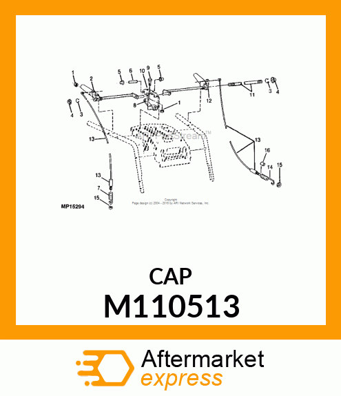 NUT, PUSH 3/8" M110513